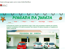 Tablet Screenshot of pousadadajureia.com.br